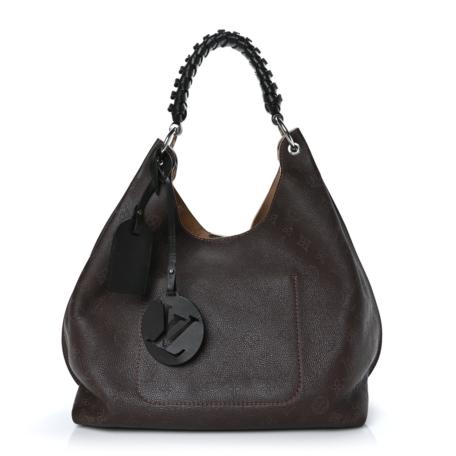 Louis Vuitton Mahina Carmel Hobo Chocolate 1 of 8