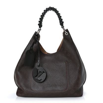 Louis Vuitton Mahina Carmel Hobo Chocolate 1 of 8