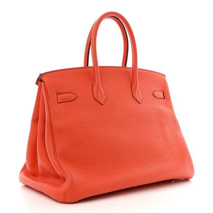 Hermes Togo BIRKIN 35 Orange 3 of 13