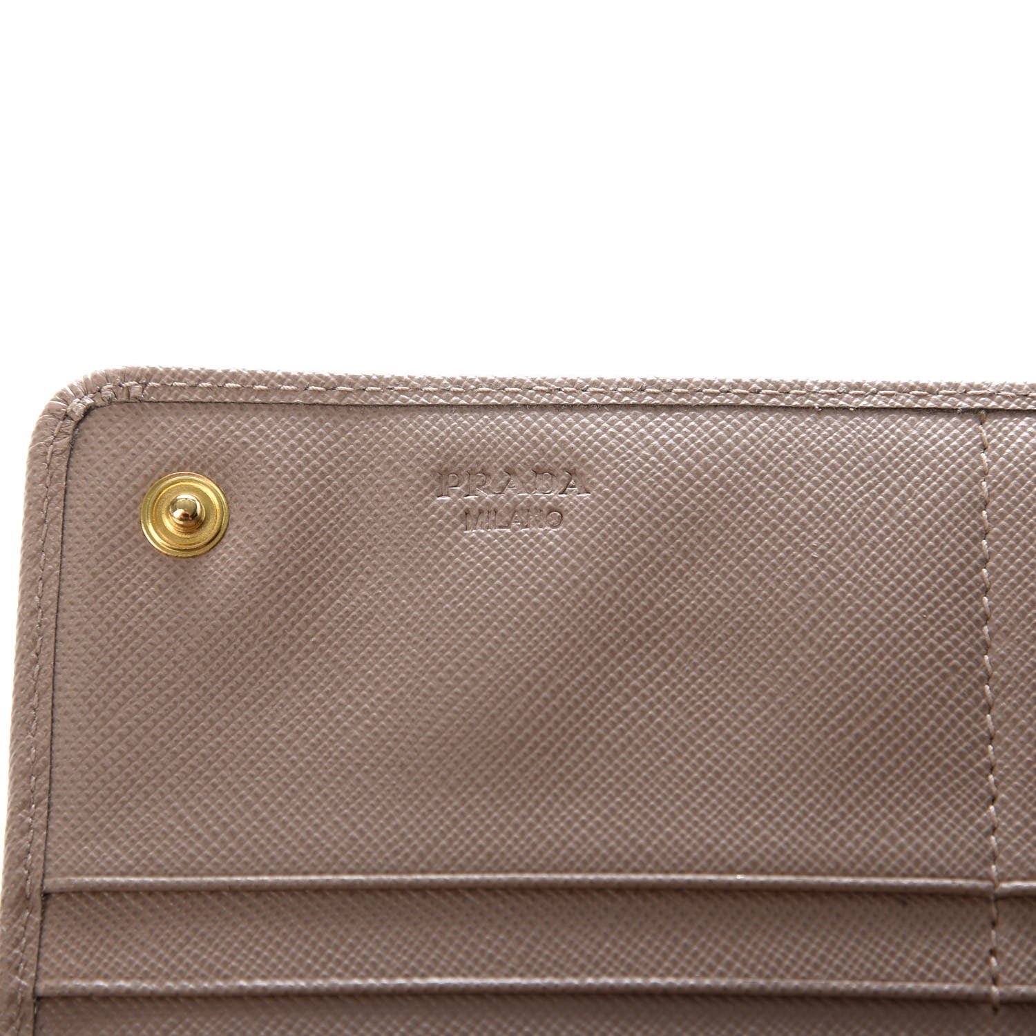 Prada Saffiano Metal Continental Flap Wallet Cammeo 6 of 7