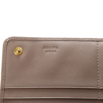 Prada Saffiano Metal Continental Flap Wallet Cammeo 6 of 7