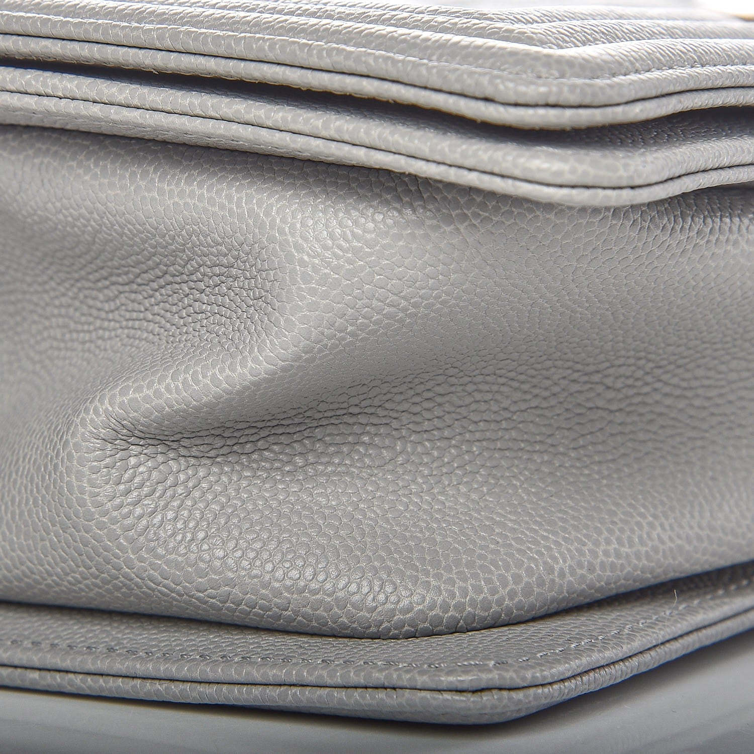 Chanel Caviar Quilted Medium Boy Flap Grey 8 of 8