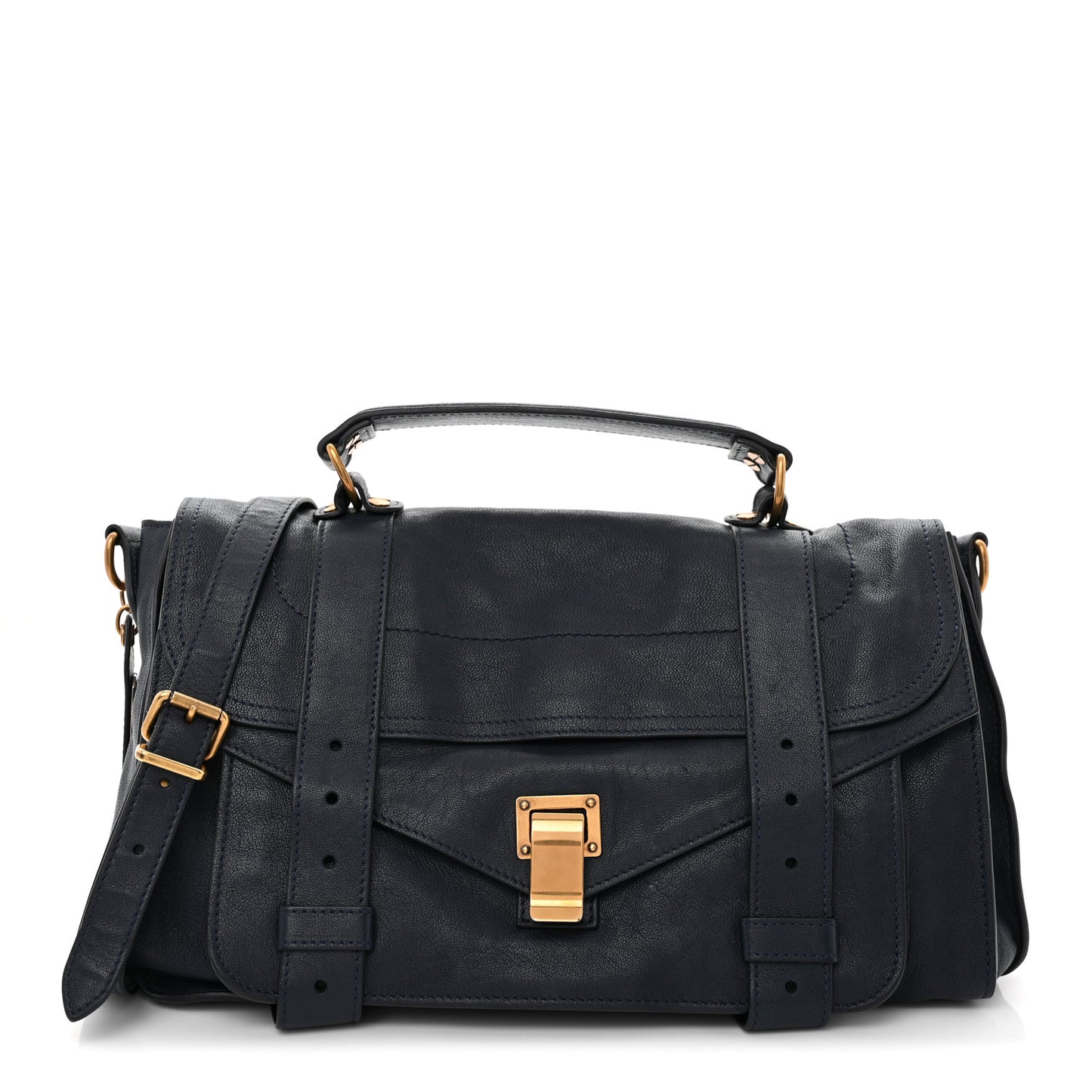 Lambskin Medium PS1 Satchel Midnight
