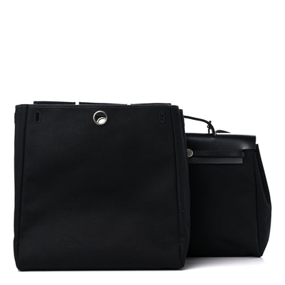 Hermes Toile Vache Calfskin Herbag 39 MM Black 3 of 25