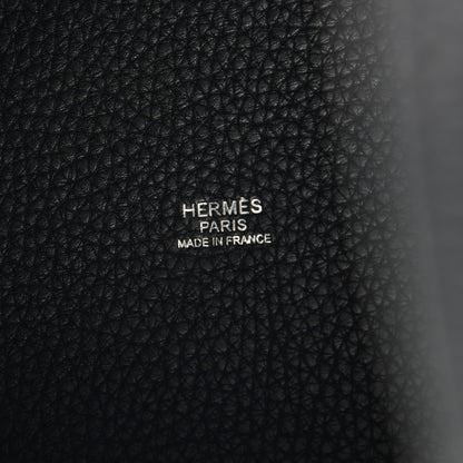 Hermes Taurillon Clemence Picotin Lock 22 MM Black 6 of 8