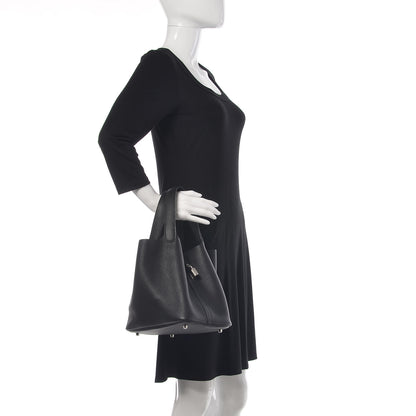 Hermes Taurillon Clemence Picotin Lock 18 MM Black 2 of 9