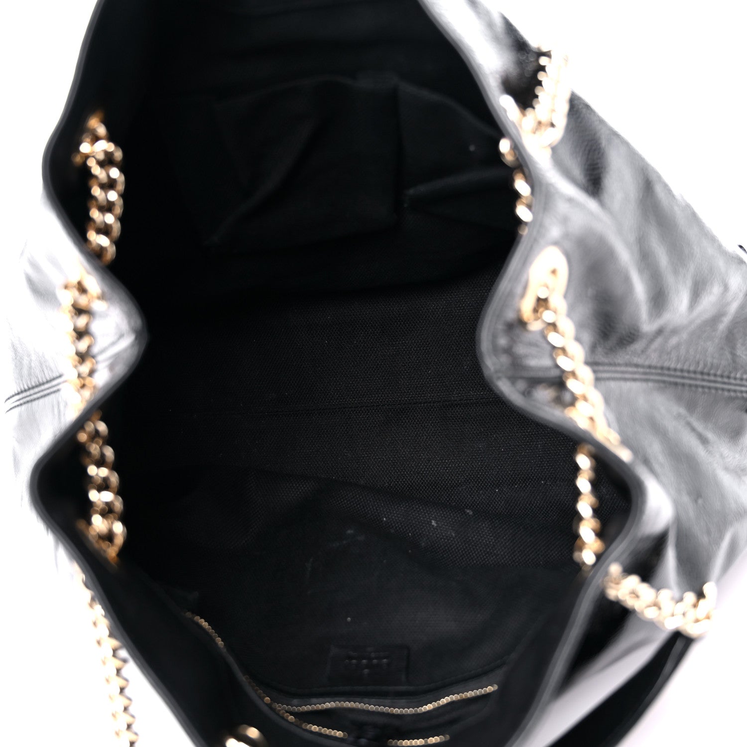 Gucci Patent Medium Soho Chain Shoulder Bag Black 4 of 16