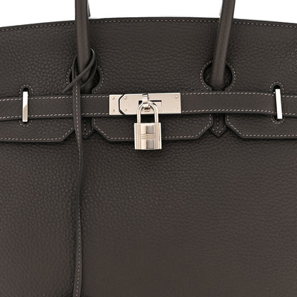 Hermes Taurillon Clemence Birkin 35 Graphite 8 of 10