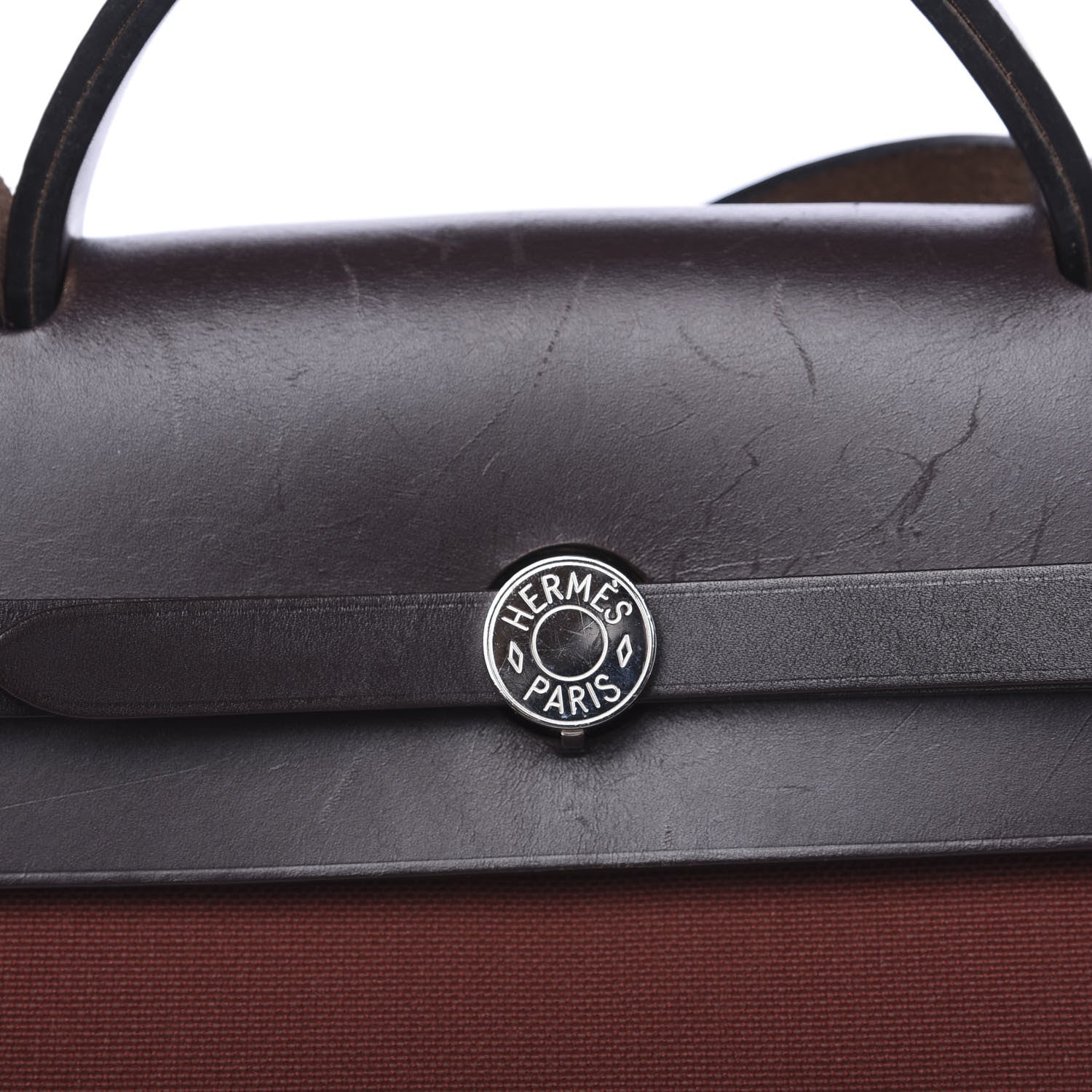 Hermes Toile Vache Hunter Herbag Zip 39 MM Rouge H Ebene 10 of 11