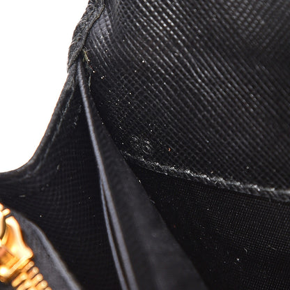 Prada Saffiano Metal Continental Flap Wallet Nero Black 7 of 8