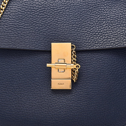 Chloe Grained Lambskin Drew Shoulder Bag Royal Navy 12 of 12