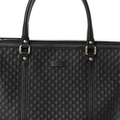 Gucci Soft Microguccissima Small Zippered Satchel Black 7 of 9