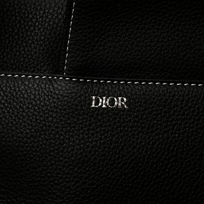Christian Dior Alex Foxton Grained Calfskin Logo Saddle Messenger Bag Black 7 of 10