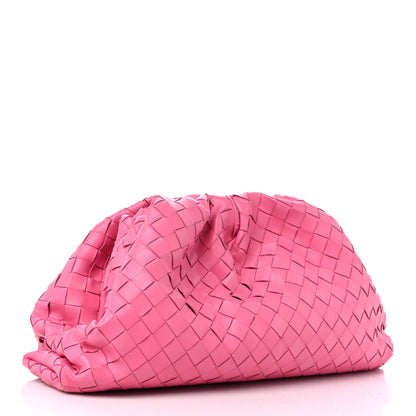 Bottega Veneta Nappa Maxi Intrecciato The Pouch Oversized Clutch Pink 3 of 11