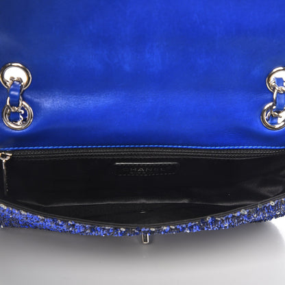 Chanel Sequin Medium Flap Dark Blue 6 of 8