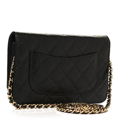 Chanel Caviar Quilted Wallet On Chain WOC Black 2 of 10
