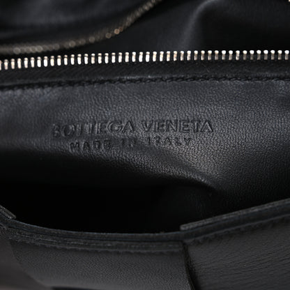 Bottega Veneta Lambskin Maxi Intrecciato Cassette Crossbody Bag Black 6 of 11