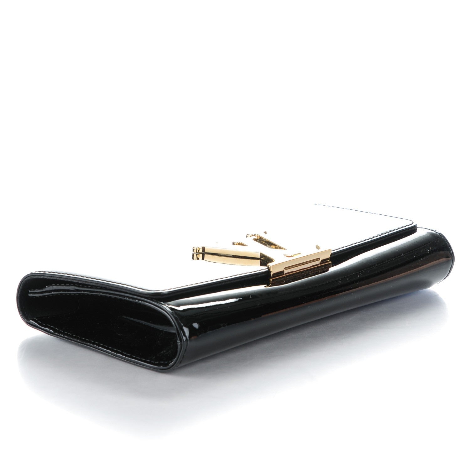 Louis Vuitton Patent Neo Sobe Louise EW Clutch Black 4 of 6