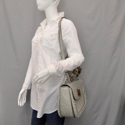 Gucci Leather New Bamboo Top Handle Bag 5 of 8
