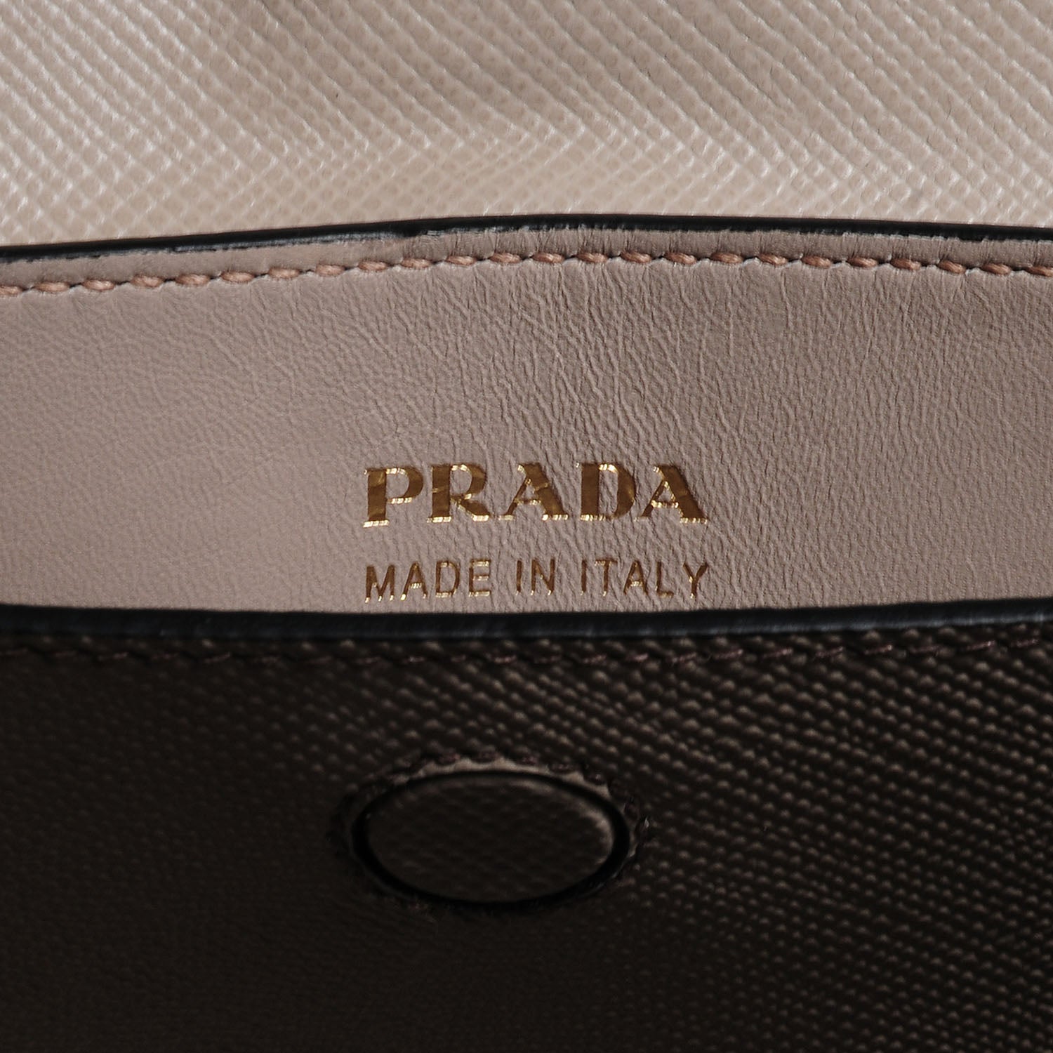 Prada Saffiano Cuir Large Double Bag Pomice 8 of 9