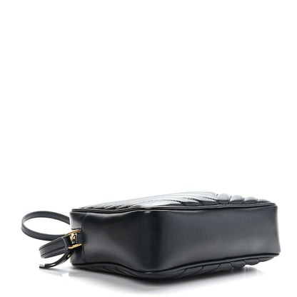 Saint Laurent Calfskin Matelasse Monogram Lou Camera Bag Black 4 of 9
