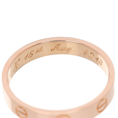 Cartier 18K Pink Gold 3.5mm LOVE Wedding Band Ring 57 8 6 of 6