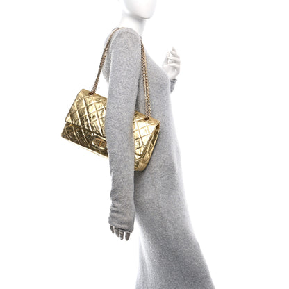 Chanel Metallic Aged Calfskin Quilted 2.55 Reissue 227 Flap Gold 2 of 9