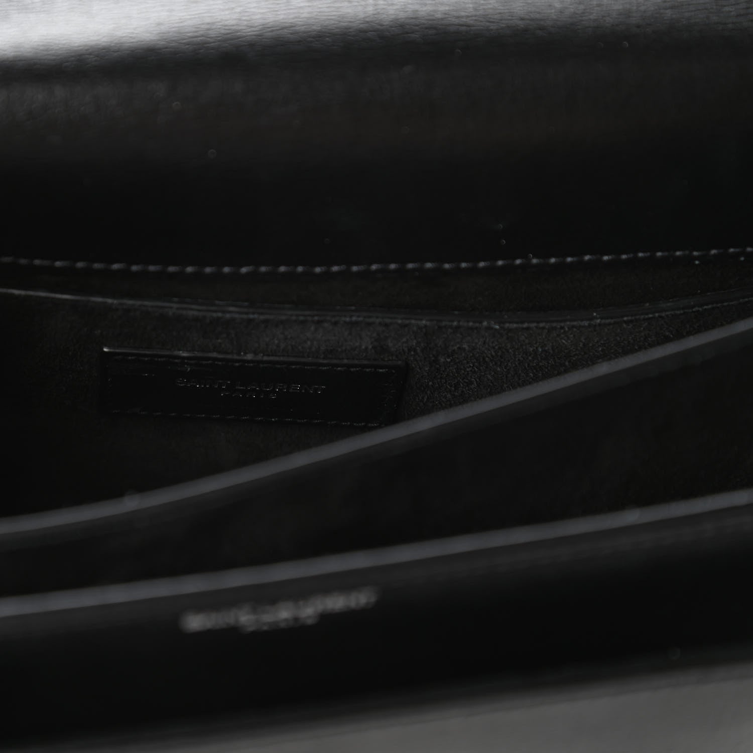 Saint Laurent Calfskin Medium Monogram Sunset Black 8 of 10