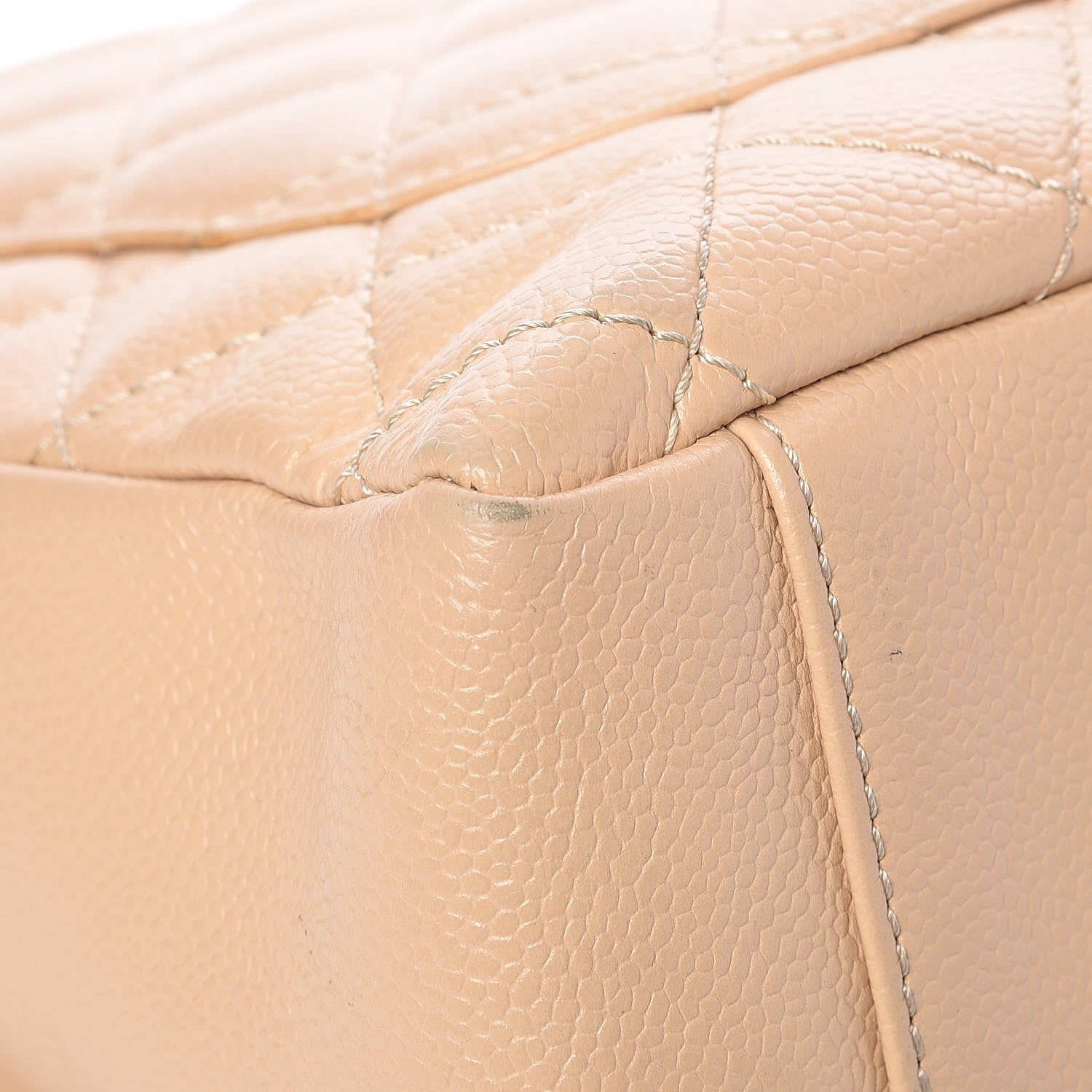 Chanel Caviar Quilted Grand Shopping Tote GST Beige Clair 10 of 11