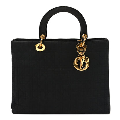 Christian Dior Nylon Cannage Large Lady Dior Black 1 of 10