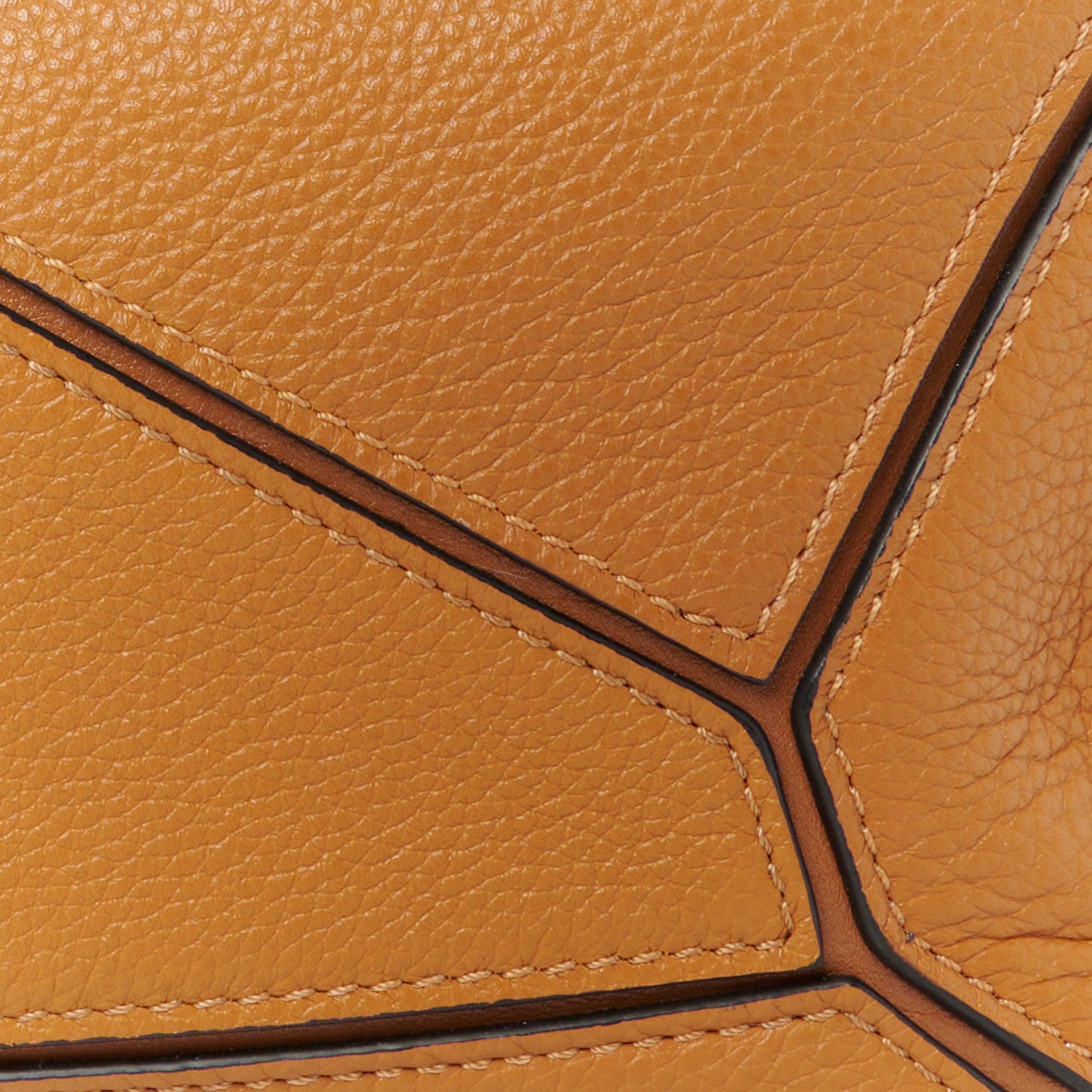 Loewe Grained Calfskin Small Puzzle Bag Tan 8 of 10