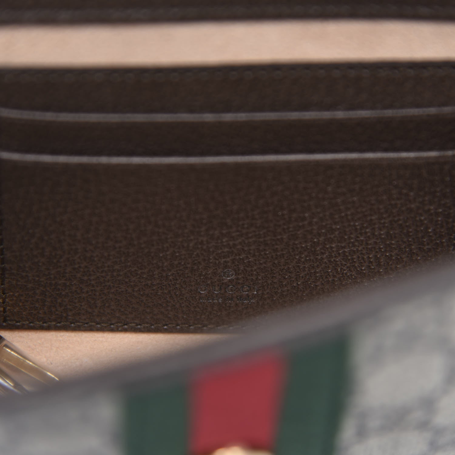 Gucci GG Supreme Monogram Web Mini Rajah Slim Flap Shoulder Bag Beige New Acero 8 of 11