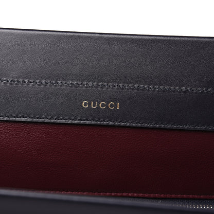 Gucci Smooth Calfskin Medium Zumi Top Handle Bag Blue Romantic Cerise Butter Multicolor 6 of 10