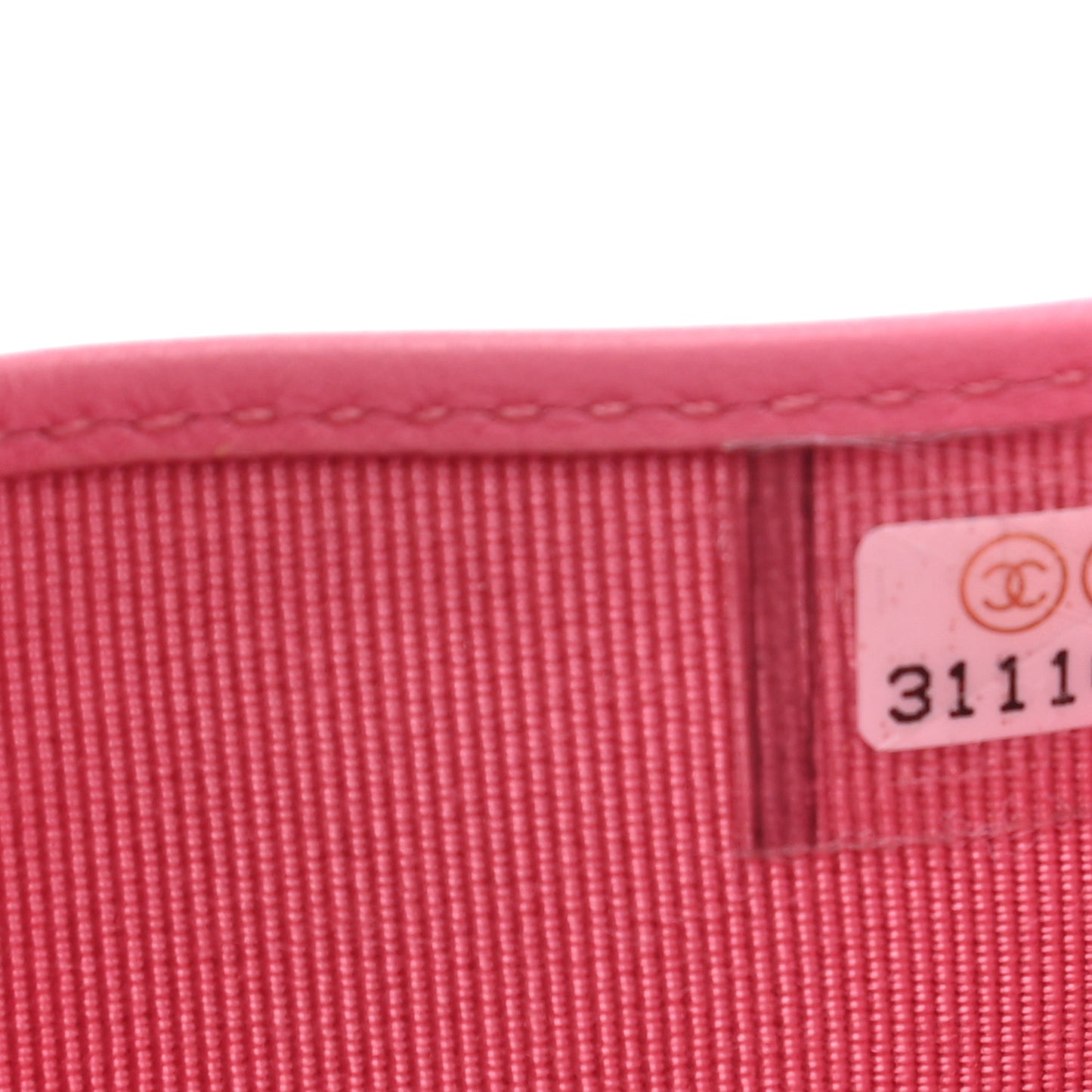 Caviar Quilted Compact Flap Wallet Pink