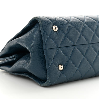 Chanel Caviar Quilted Timeless CC Shopping Tote Blue 9 of 16