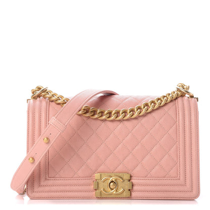 Chanel Caviar Quilted Medium Boy Flap Pink 1 of 7