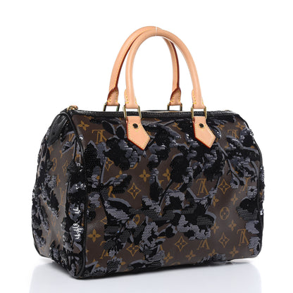 Louis Vuitton Monogram Fleur De Jais Sequins Speedy 30 3 of 10