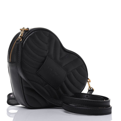 Louis Vuitton Calfskin New Wave Heart Bag Black 3 of 13