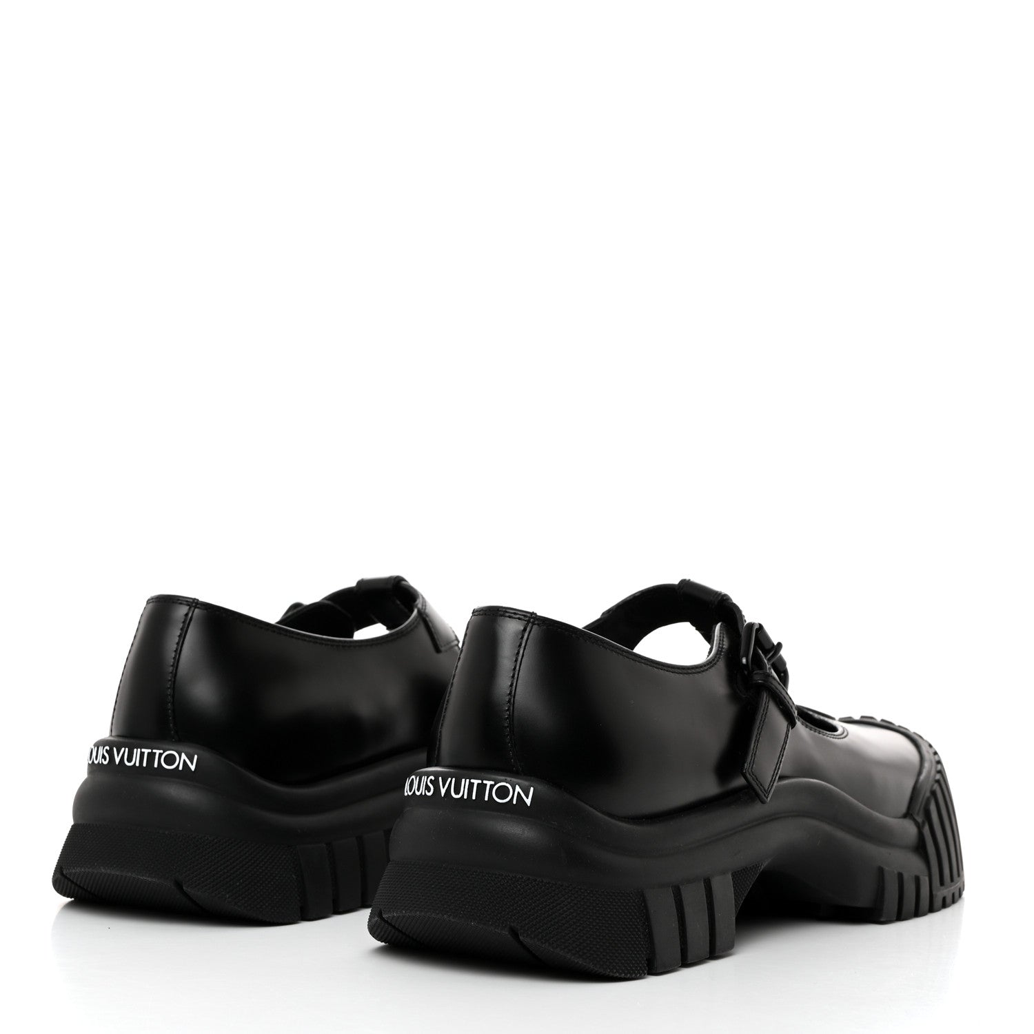 Louis Vuitton Glazed Calfskin Record Mary Jane 40 Black 4 of 9