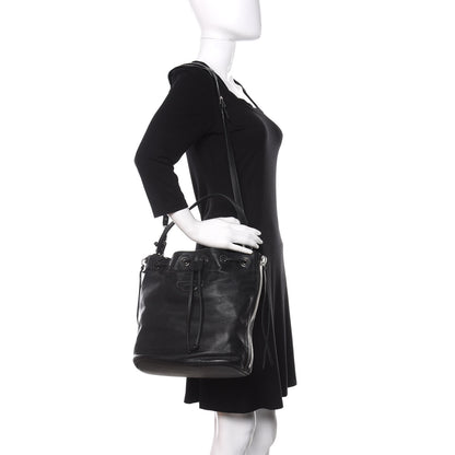 Balenciaga Veau Papier Plate Small Bucket Bag Black 2 of 10