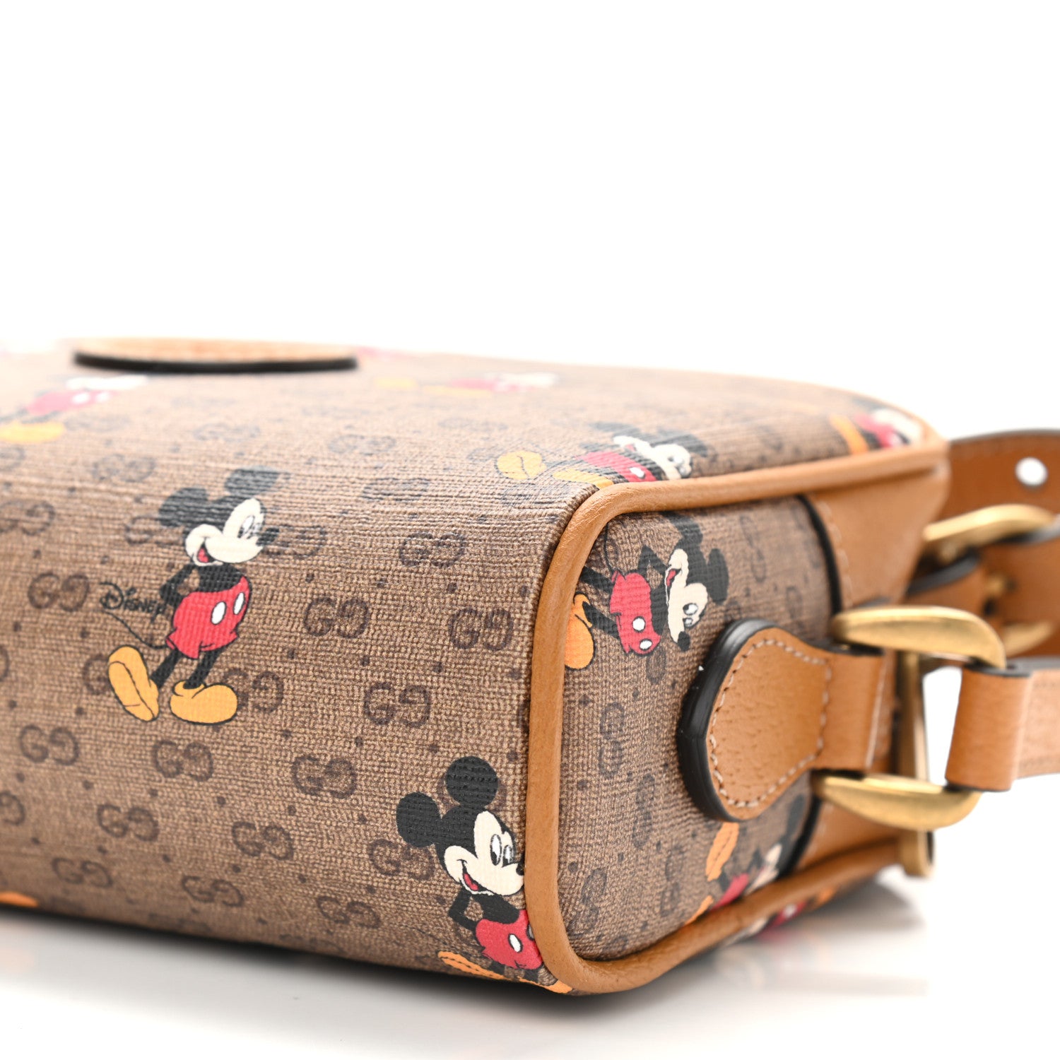 Gucci X DISNEY Mini Vintage GG Supreme Monogram Mickey Mouse Shoulder Bag Beige Vintage Sun Oil 9 of 11