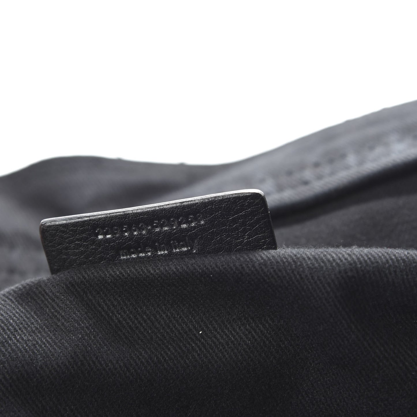 Calfskin Canvas Large Muse Two Black