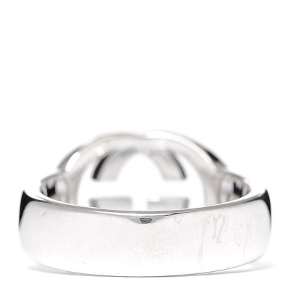Gucci Sterling Silver Interlocking G Ring 51 5.75 3 of 6
