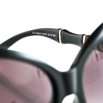 Gucci Oversized Oval Bamboo Sunglasses 3509/S Black 5 of 7