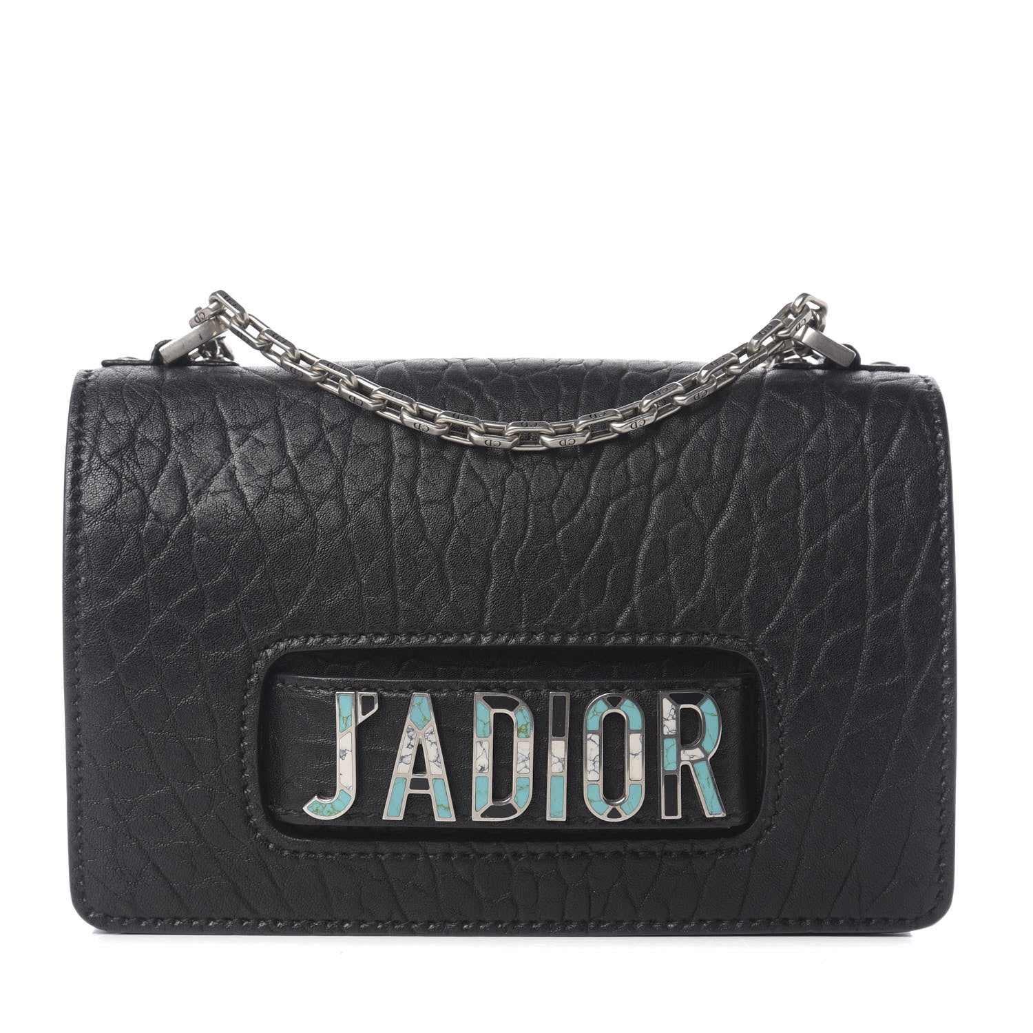 Christian Dior Canyon Grained Lambskin J'Adior Chain Flap Bag Black 1 of 9