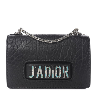Christian Dior Canyon Grained Lambskin J'Adior Chain Flap Bag Black 1 of 9