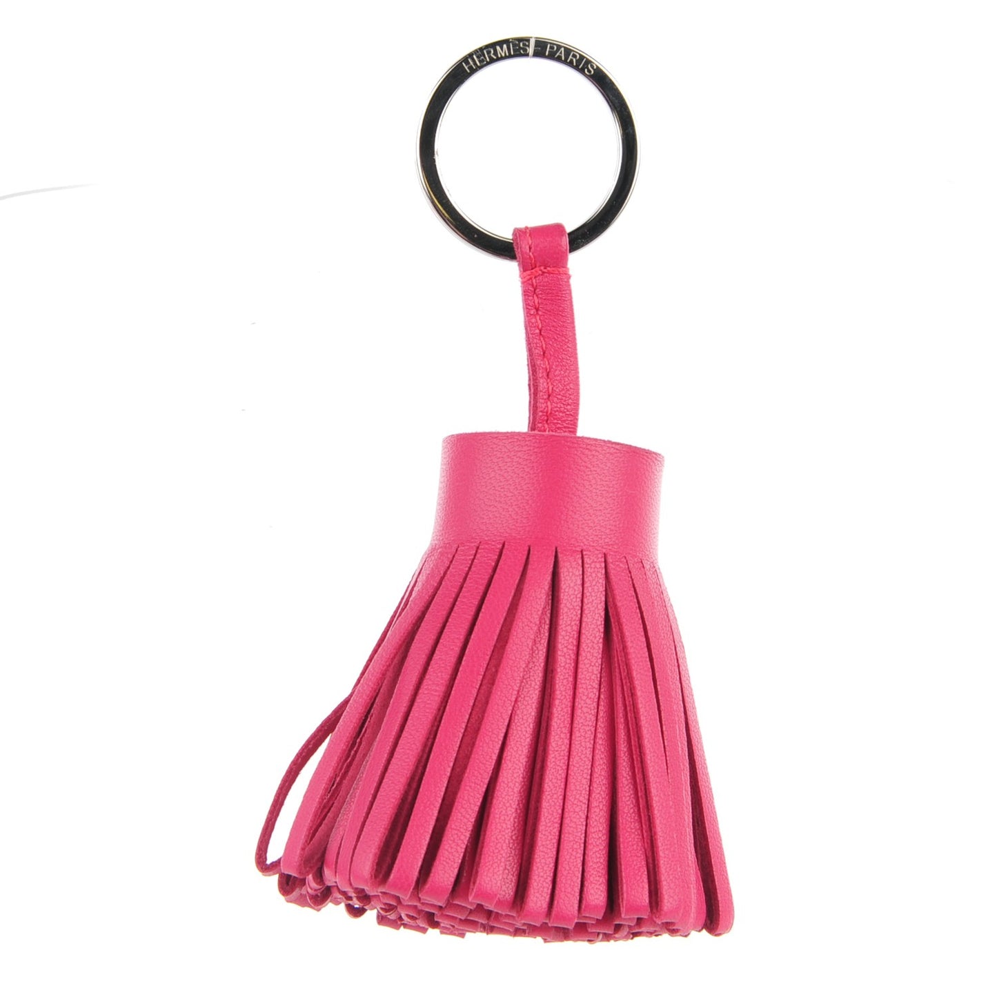 Lambskin Carmen Tassel Key Holder Rose Shocking