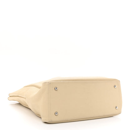 Hermes Taurillon Clemence Victoria II Cabas 35 Parchemin 4 of 11