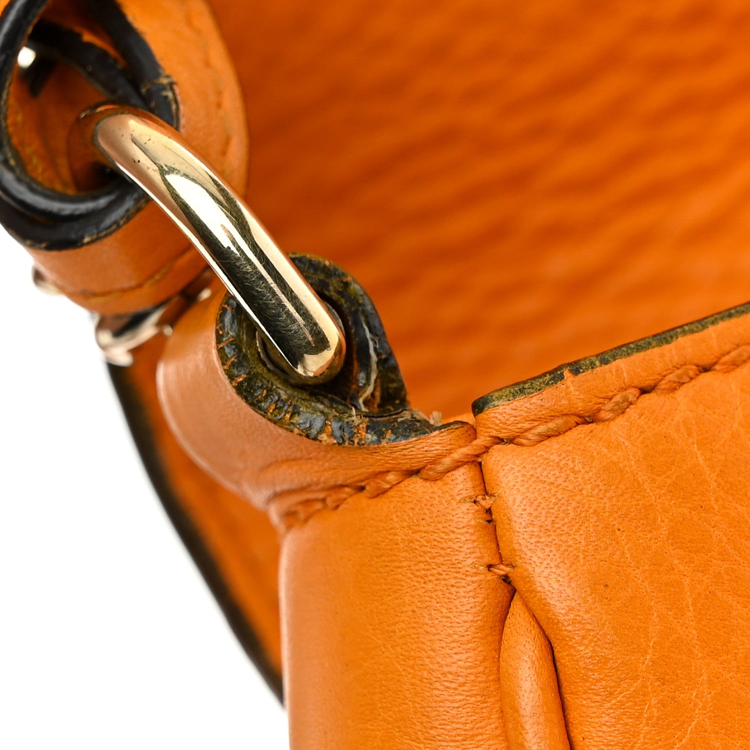 Gucci Pebbled Calfskin Medium Soho Flap Crossbody Curcuma 13 of 16
