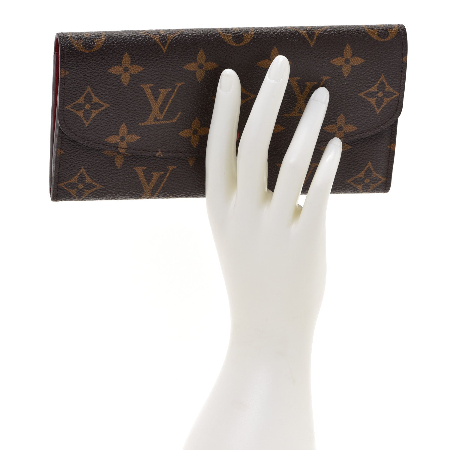 Louis Vuitton Monogram Emilie Wallet Piment 2 of 14